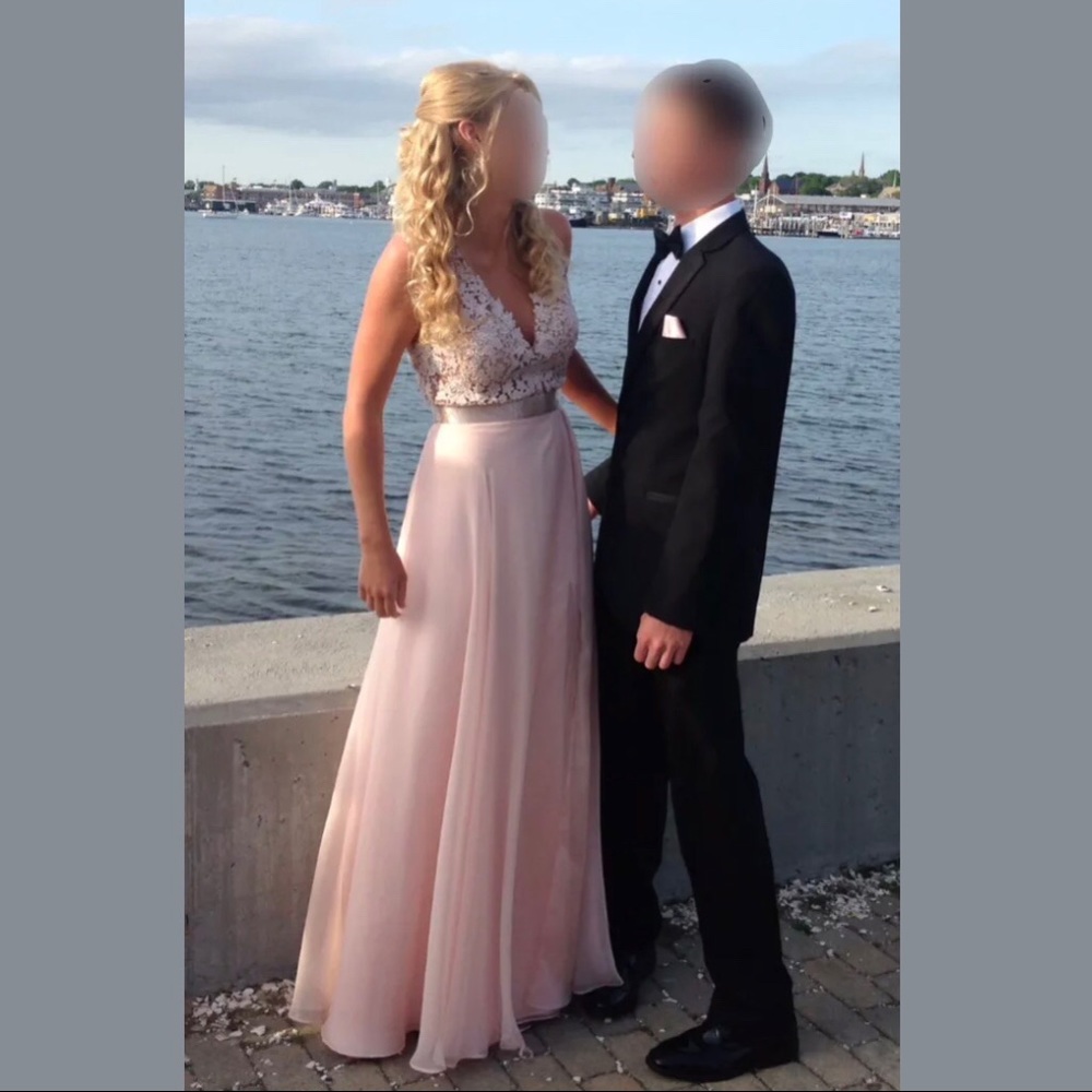 Marilee Beautiful light pink prom dress gown